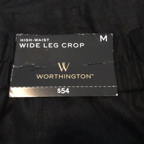 Worthington High Rise Wide Leg Cropped Pants - Picture 4 of 5